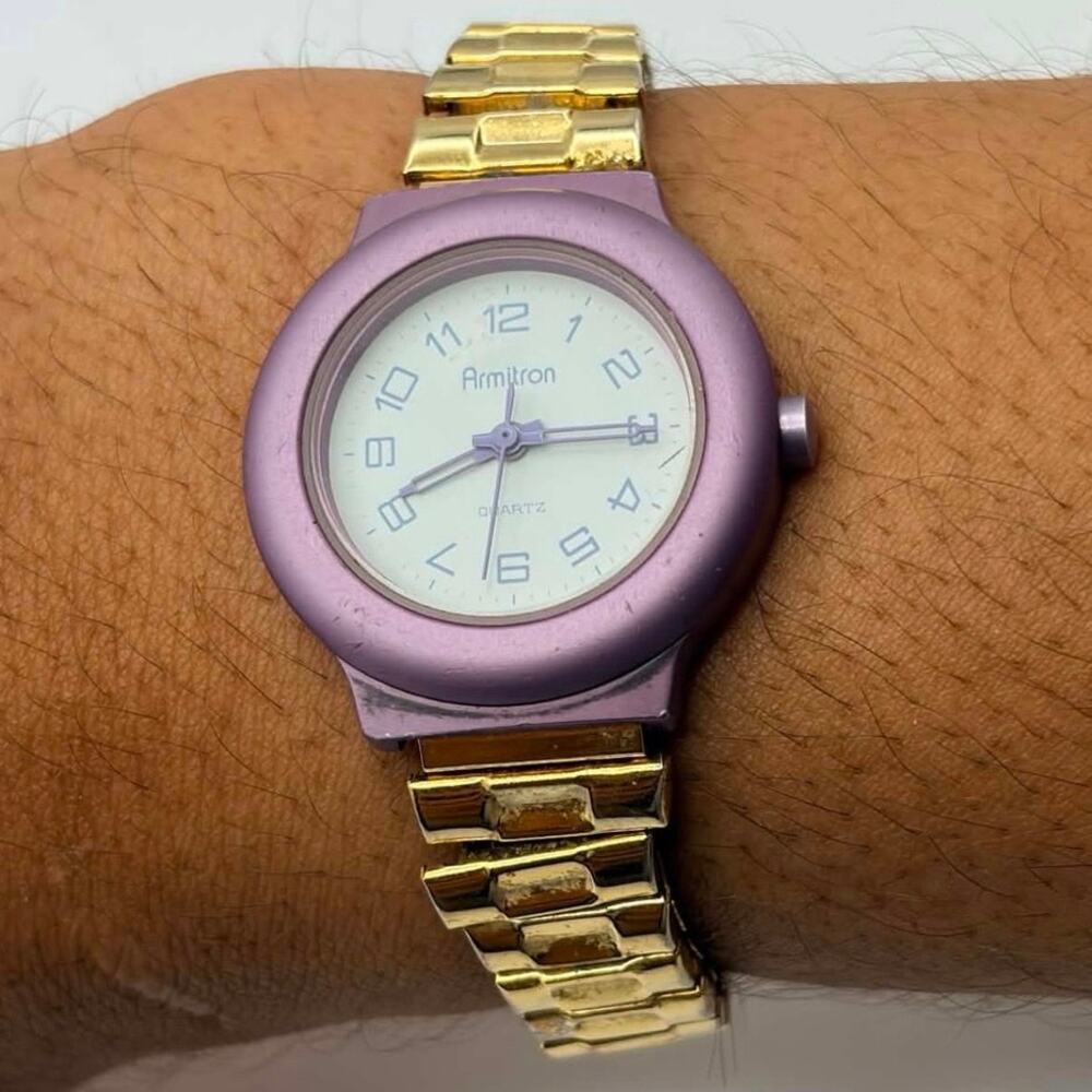 Purple & Gold Armitron Watch